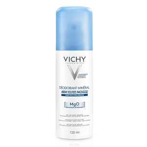 Vichy Dermo-Tolérance Déodorant Minéral 48H Aérosol Sans Sels d'Aluminium Peau Sensible et Réactive | 125ml